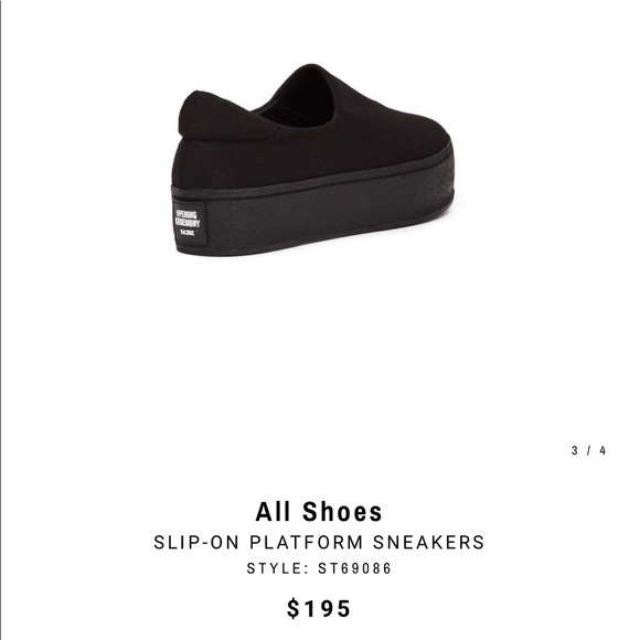 Opening Ceremony Slip-On Platform Sneakers - Picture 2 of 6